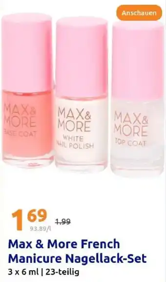 Action Max & More French Manicure Nagellack-Set Angebot
