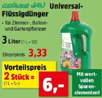 Thomas Philipps GRÜNER JAN Universal- Flüssigdünger Angebot