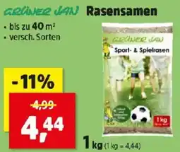 Thomas Philipps GRÜNER JAN Rasensamen Angebot