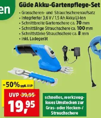 Thomas Philipps Güde Akku-Gartenpflege-Set Angebot