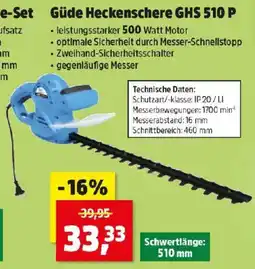 Thomas Philipps Güde Heckenschere GHS 510 P Angebot