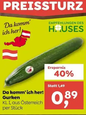 ADEG Da komm' ich her! gurken Angebot