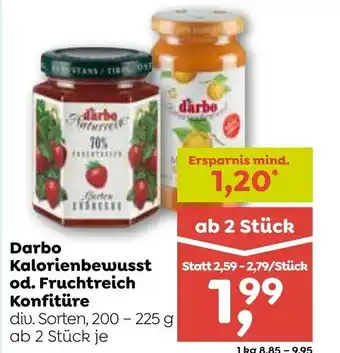 ADEG Darbo kalorienbewusst od. fruchtreich konfitüre Angebot