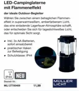 Reichelt Led-campinglaterne mit flammeneffekt Angebot