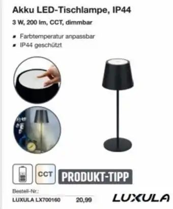 Reichelt Akku led-tischlampe, ip44 Angebot