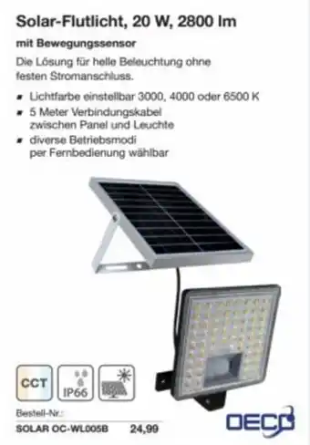 Reichelt Solar-flutlicht, 20 w, 2800 im Angebot