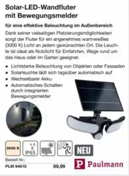 Reichelt Solar-led-wandfluter mit bewegungsmelder Angebot