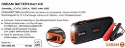 Reichelt Osram batterystart 400 Angebot