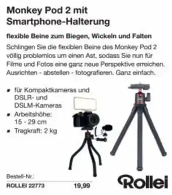 Reichelt Monkey pod 2 mit smartphone-halterung Angebot