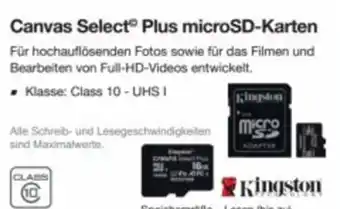 Reichelt Canvas select plus microsd-karten Angebot