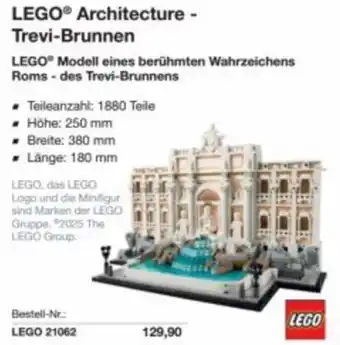 Reichelt Lego® architecture - trevi-brunnen Angebot