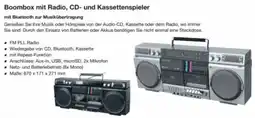 Reichelt Boombox mit radio, cd- und kassettenspieler Angebot