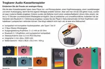 Reichelt Tragbarer audio-kassettenspieler Angebot