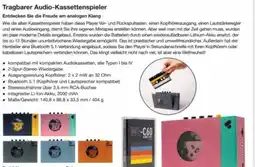 Reichelt Tragbarer audio-kassettenspieler Angebot