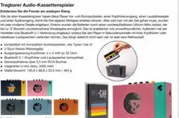 Reichelt Tragbarer audio-kassettenspieler Angebot