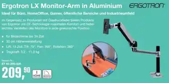 Reichelt Ergotron lx monitor-arm in aluminium Angebot
