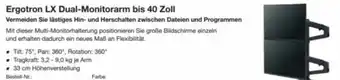 Reichelt Ergotron lx dual-monitorarm bis 40 zoll Angebot