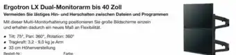Reichelt Ergotron LX Dual-Monitorarm bis 40 Zoll Angebot