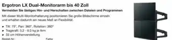 Reichelt Ergotron lx dual-monitorarm bis 40 zoll Angebot