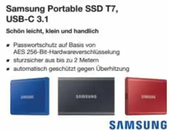 Reichelt Samsung portable ssd t7, usb-c 3.1 Angebot