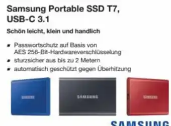 Reichelt Samsung Portable SSD T7, USB-C 3.1 Angebot