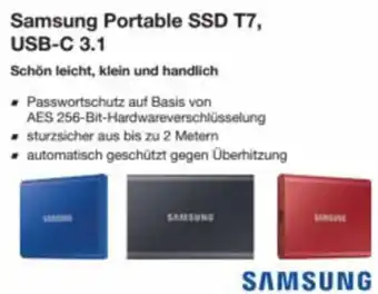 Reichelt Samsung Portable SSD T7, USB-C 3.1 Angebot