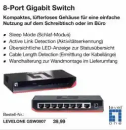 Reichelt 8-Port Gigabit Switch Angebot