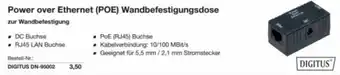 Reichelt Power over ethernet (poe) wandbefestigungsdose Angebot