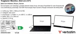 Reichelt Tragbarer monitor, 35,6 cm (14") Angebot