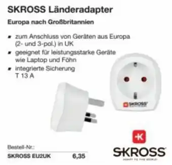 Reichelt Skross länderadapter Angebot