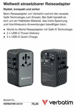 Reichelt Weltweit einsetzbarer reiseadapter Angebot
