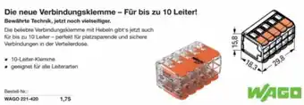 Reichelt Die neue verbindungsklemme - für bis zu 10 leiter Angebot