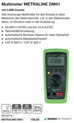 Reichelt Multimeter metraline dm41 Angebot