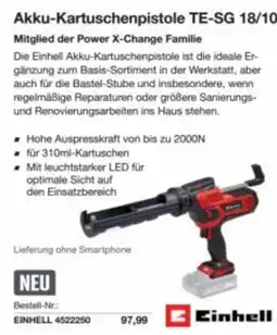 Reichelt Akku-kartuschenpistole te-sg 18/10 Angebot
