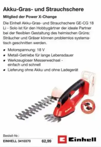 Reichelt Akku-Gras- und Strauchschere Angebot