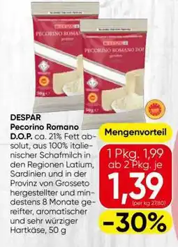 Spar DESPAR Pecorino Romano D.O.P Angebot