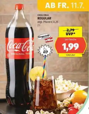 Hofer COCA-COLA REGULAR Angebot