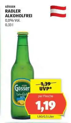 Hofer GÖSSER RADLER ALKOHOLFREI Angebot