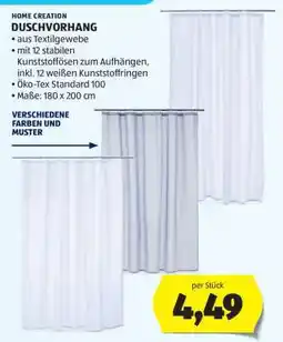 Hofer HOME CREATION DUSCHVORHANG Angebot