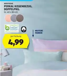 Hofer NOVITESSE PERKAL KISSENBEZUG, DOPPELPKG Angebot
