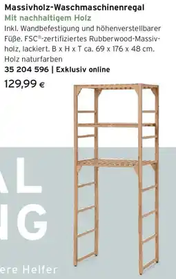Tchibo Eduscho Massivholz Waschmaschinenregal Angebot