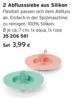 Tchibo Eduscho 2 Abflusssiebe aus Silikon Angebot