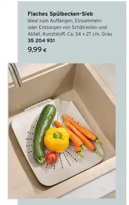 Tchibo Eduscho Flaches Spülbecken Sieb Angebot