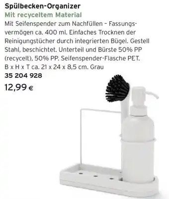 Tchibo Eduscho Spülbecken Organizer Angebot