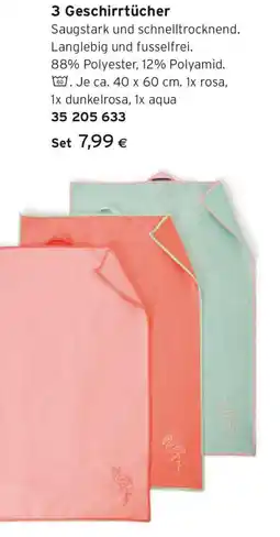 Tchibo Eduscho 3 Geschirrtücher Angebot