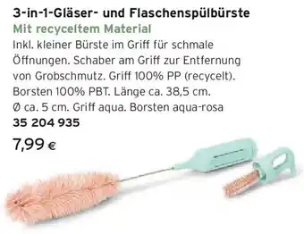Tchibo Eduscho 3-in-1-Gläser und Flaschenspülbürste Angebot