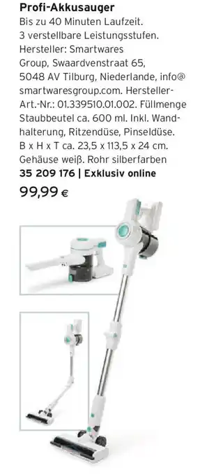 Tchibo Eduscho Profi Akkusauger Angebot