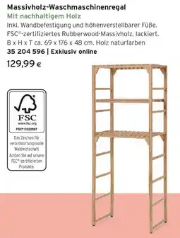 Tchibo Eduscho Massivholz Waschmaschinenregal Angebot