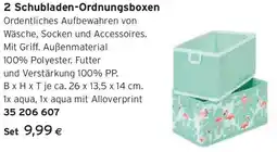 Tchibo Eduscho 2 Schubladen Ordnungsboxen Angebot