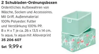 Tchibo Eduscho 2 Schubladen Ordnungsboxen Angebot